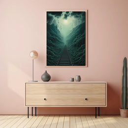 Journey Through The Misty Mountains Poster