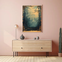 Mysterious Woodland Scene: Atmospheric National Park Poster