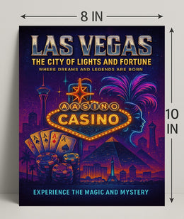 Las Vegas - The City of Lights and Fortune Poster PosterGoat