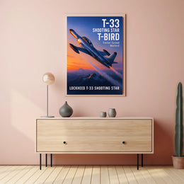 Lockheed T-33 Shooting Star Poster PosterGoat