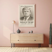 Donald Trump 47th President Poster