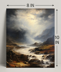 Majestic Mountain Landscape Poster