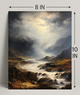 Majestic Mountain Landscape Poster
