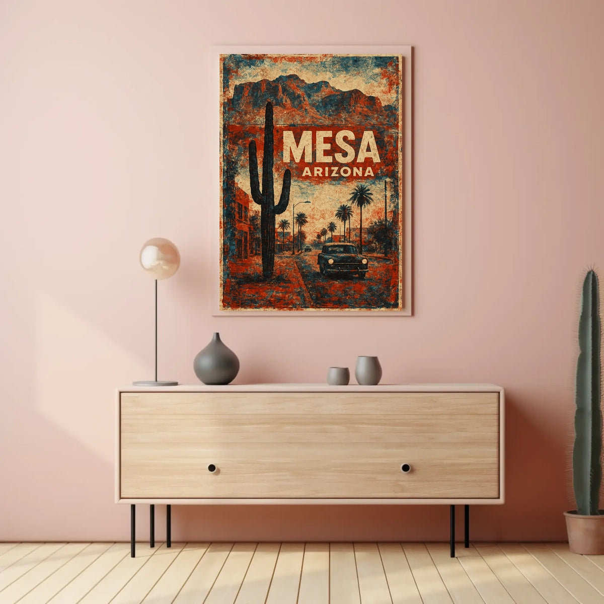 Mesa, Arizona Vintage Vintage Poster