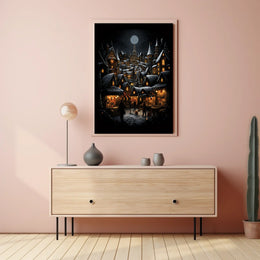 Enchanted Winter Village Poster