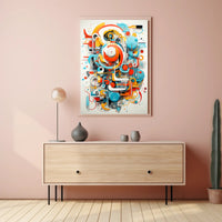 Abstract Geometric Symphony Abstract Poster PosterGoat