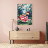 summer barbecue scene Poster