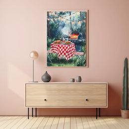 summer barbecue scene Poster