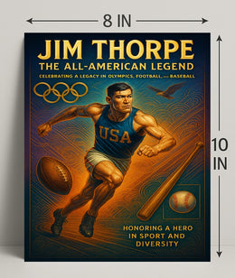 Jim Thorpe The All-American Legend Poster PosterGoat