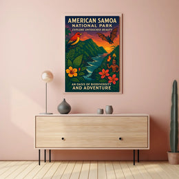 American Samoa National Park Poster: Awe-Inspiring Nature Scenery