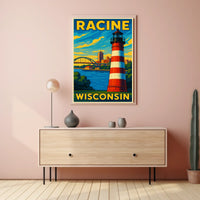 Racine, Wisconsin Poster