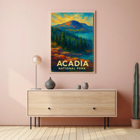 Acadia National Park Poster Coastal Granite Coastline