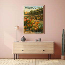 Queen Victoria Market Melbourne Poster