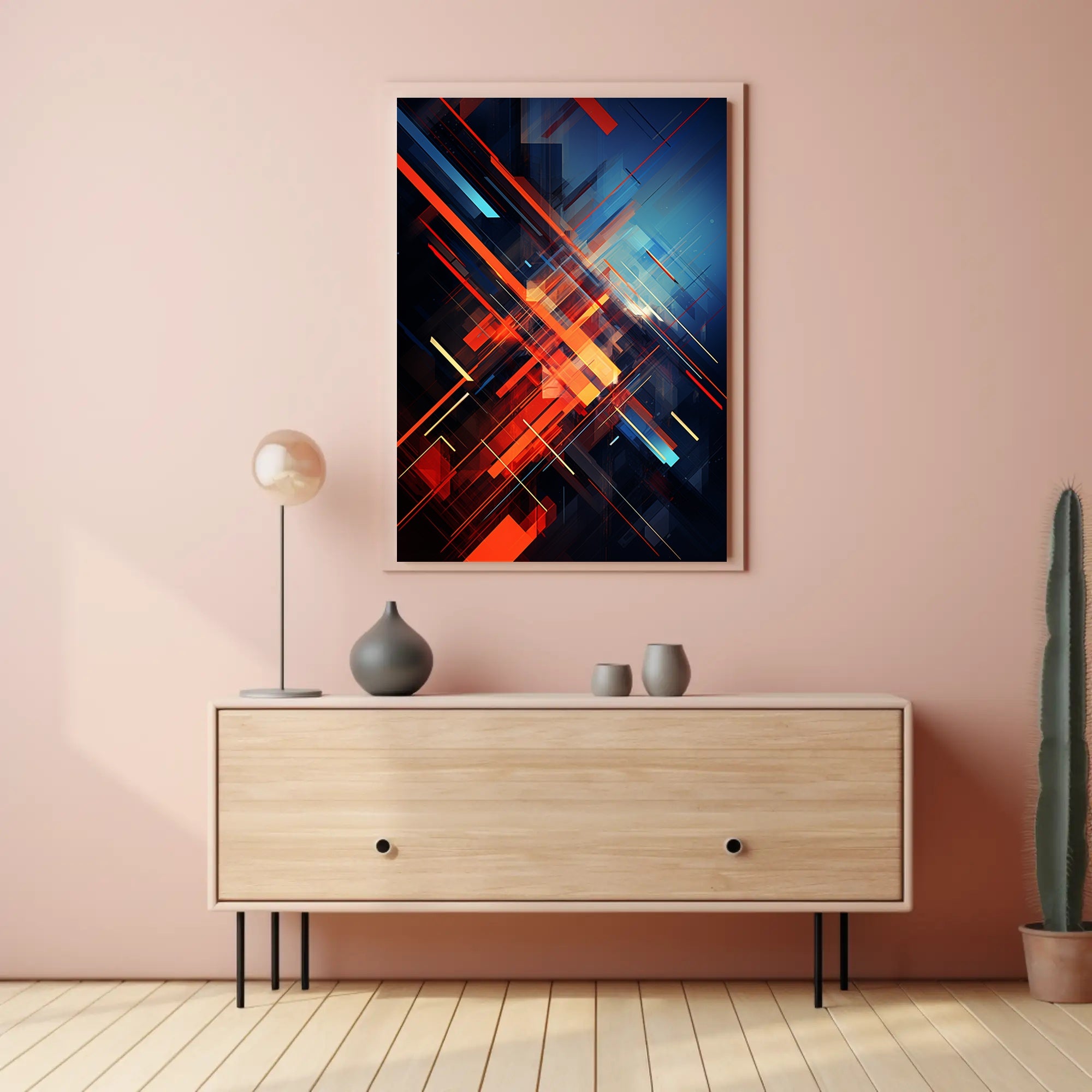 Dynamic Abstract Composition Abstract Poster PosterGoat
