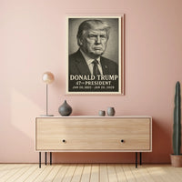 Donald Trump Pop Art 47th President Patriotic Poster