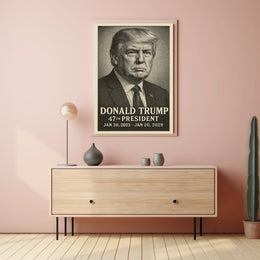 Donald Trump Pop Art 47th President Patriotic Poster