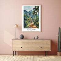 Tropical Pathway in Rio de Janeiro Poster PosterGoat