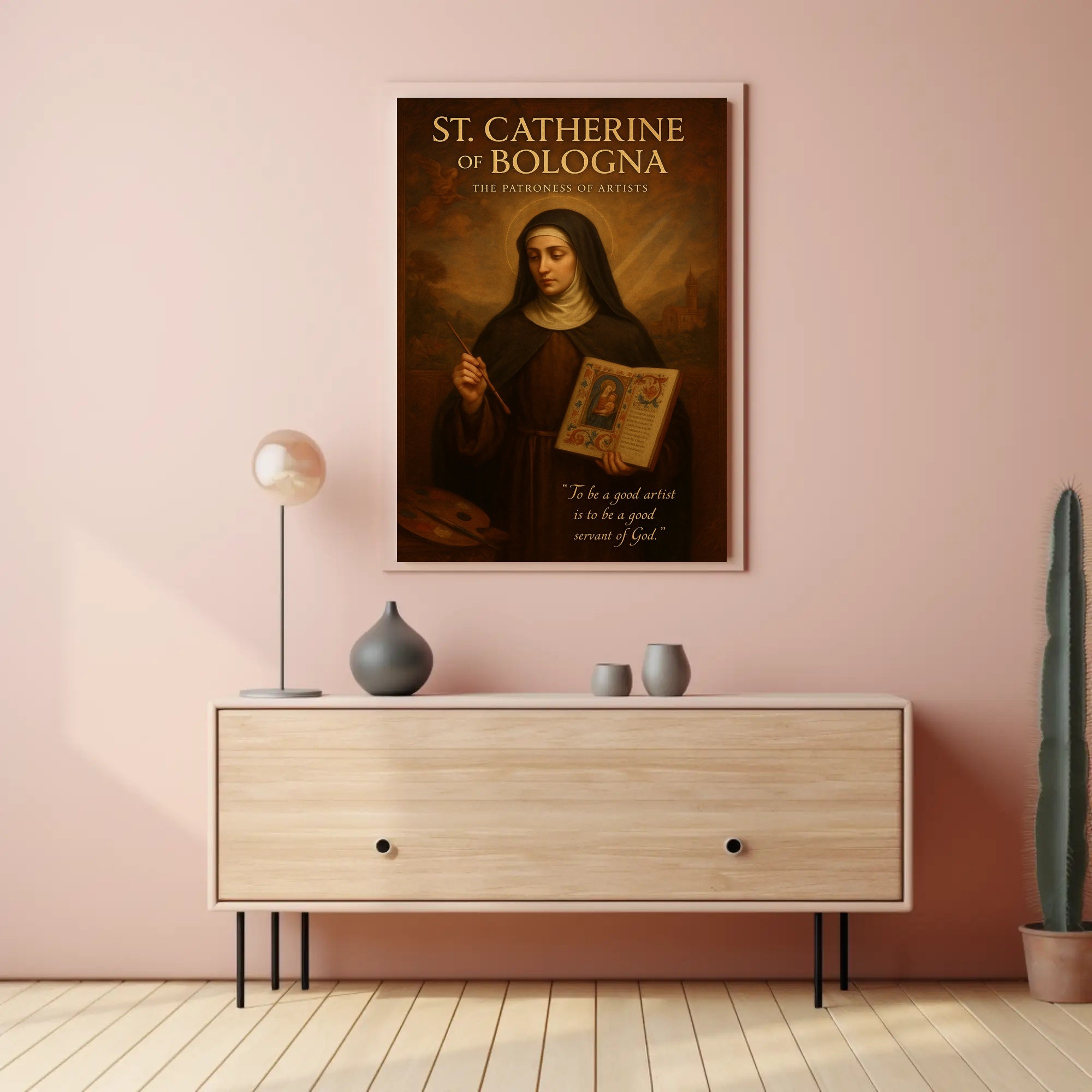 St. Catherine Of Bologna The Patroness Poster