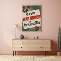Give War Bonds for Christmas Poster Art Print PosterGoat