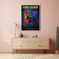 Zebra Duiker The Elusive Forest Gem Poster