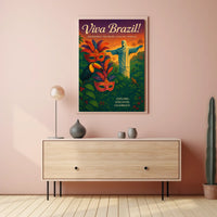 Viva Brazil Experience the Heart of South America Poster