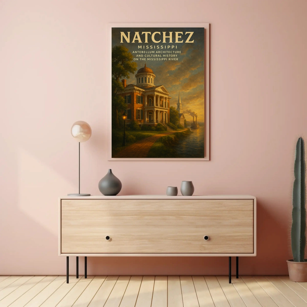 Natchez, Mississippi Antebellum Poster