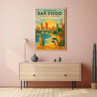 Welcome to San Diego A Coastal Paradise Poster