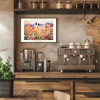 Vienna Flower Market Travel Poster