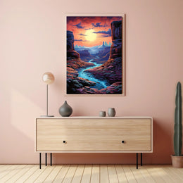 Desert Sunset Serenity Poster PosterGoat