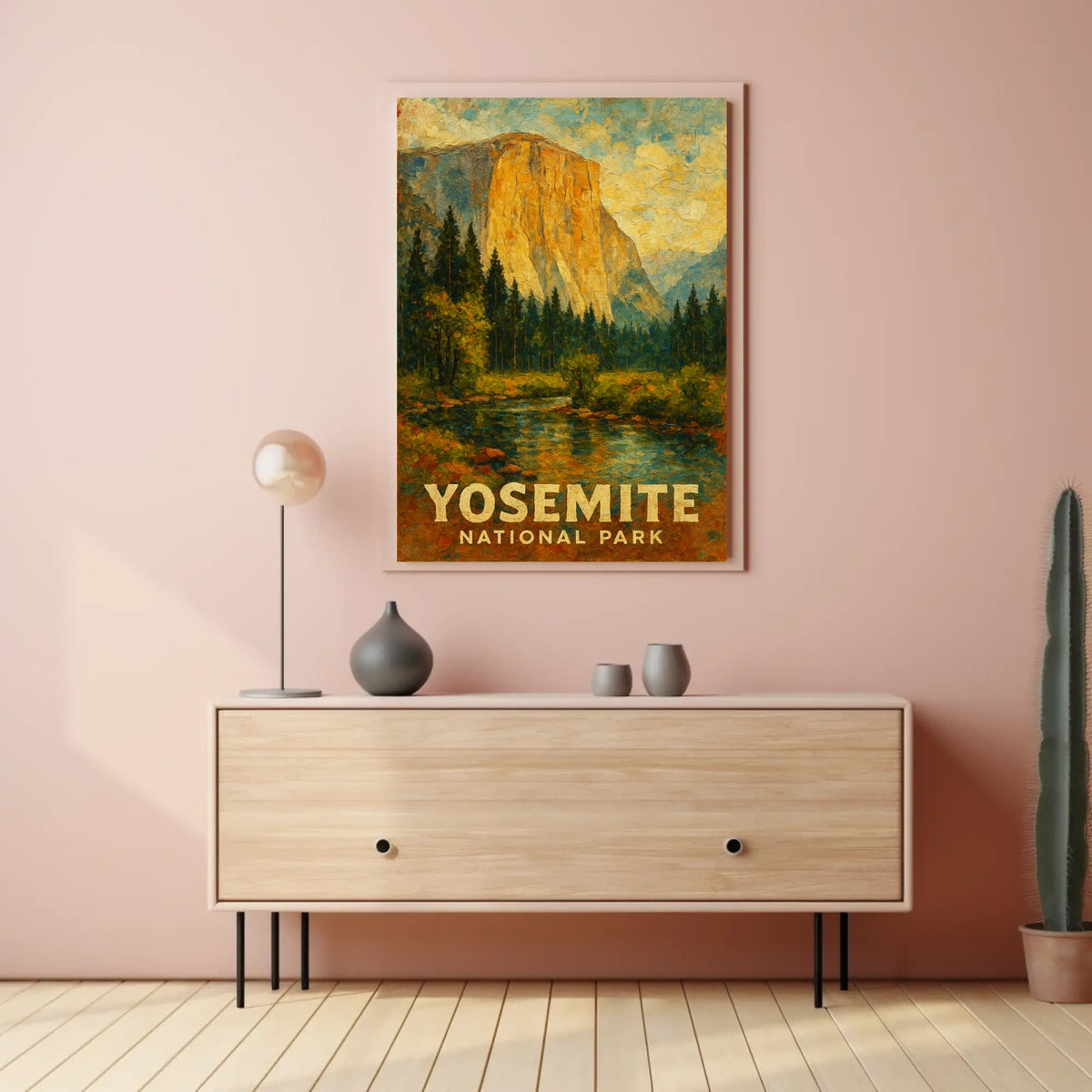 Yosemite Scenic Nature Lover Vintage Poster