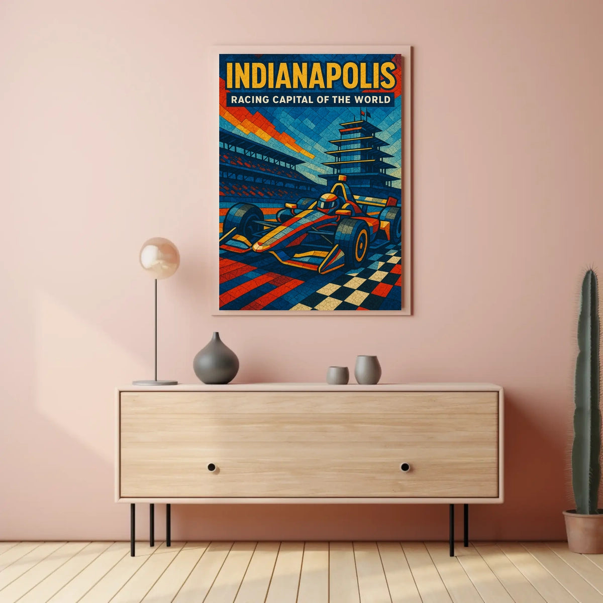 Indianapolis Racing Capital of the World Poster