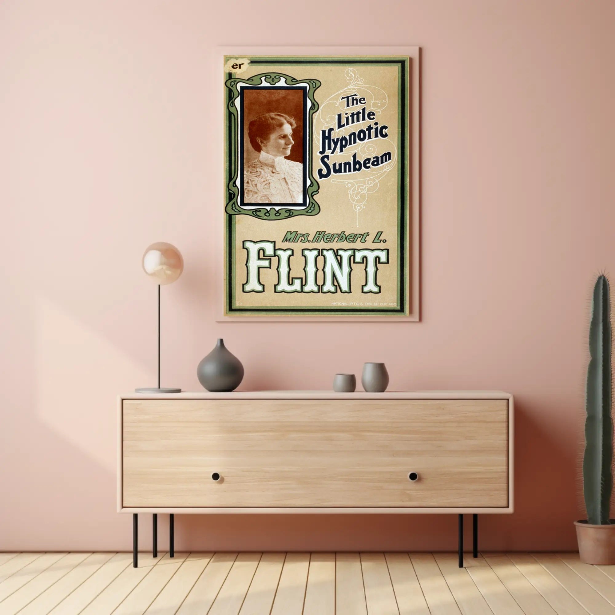 Vintage Art Nouveau Hypnosis Show Cultural or Heritage Poster