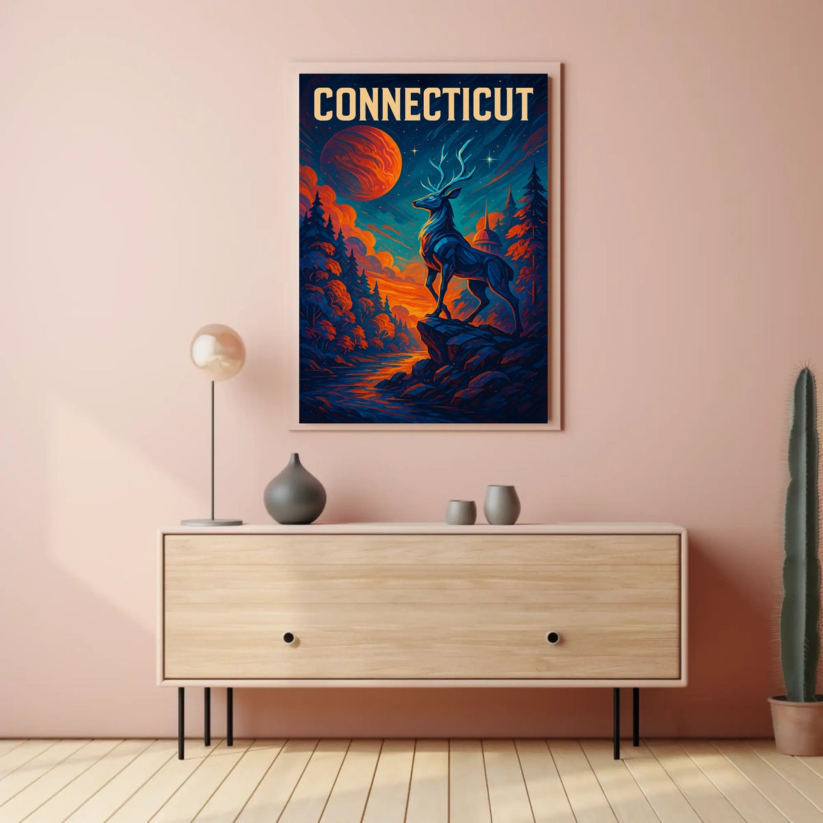 Majestic Connecticut Poster