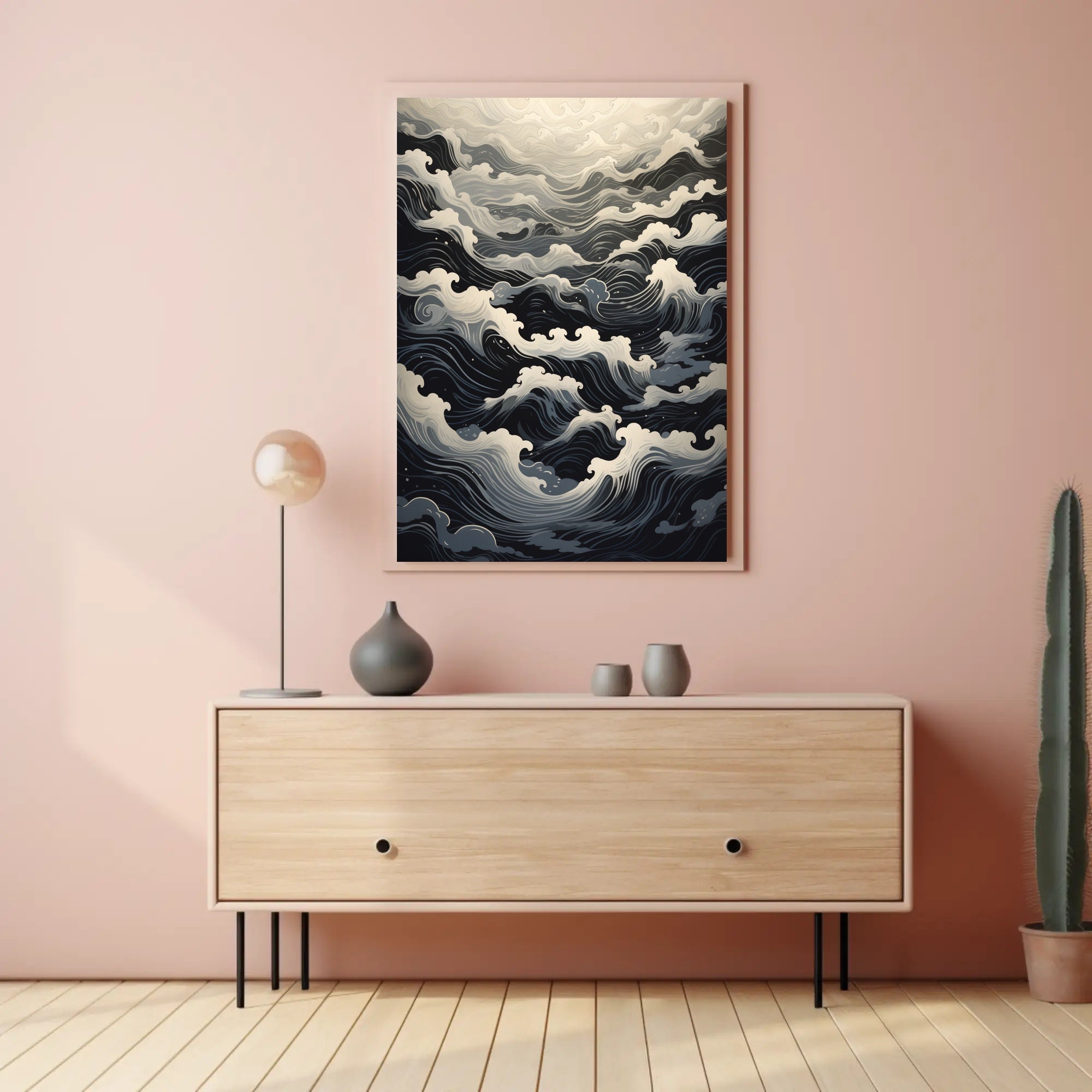 Ocean Waves A Serene Journey Poster PosterGoat
