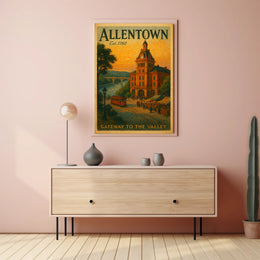 Vintage Allentown: Gateway to the Valley Urban Poster