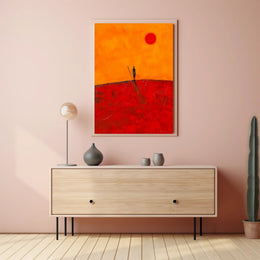 Desert Wanderer Poster Minimalist Travel Wall Art