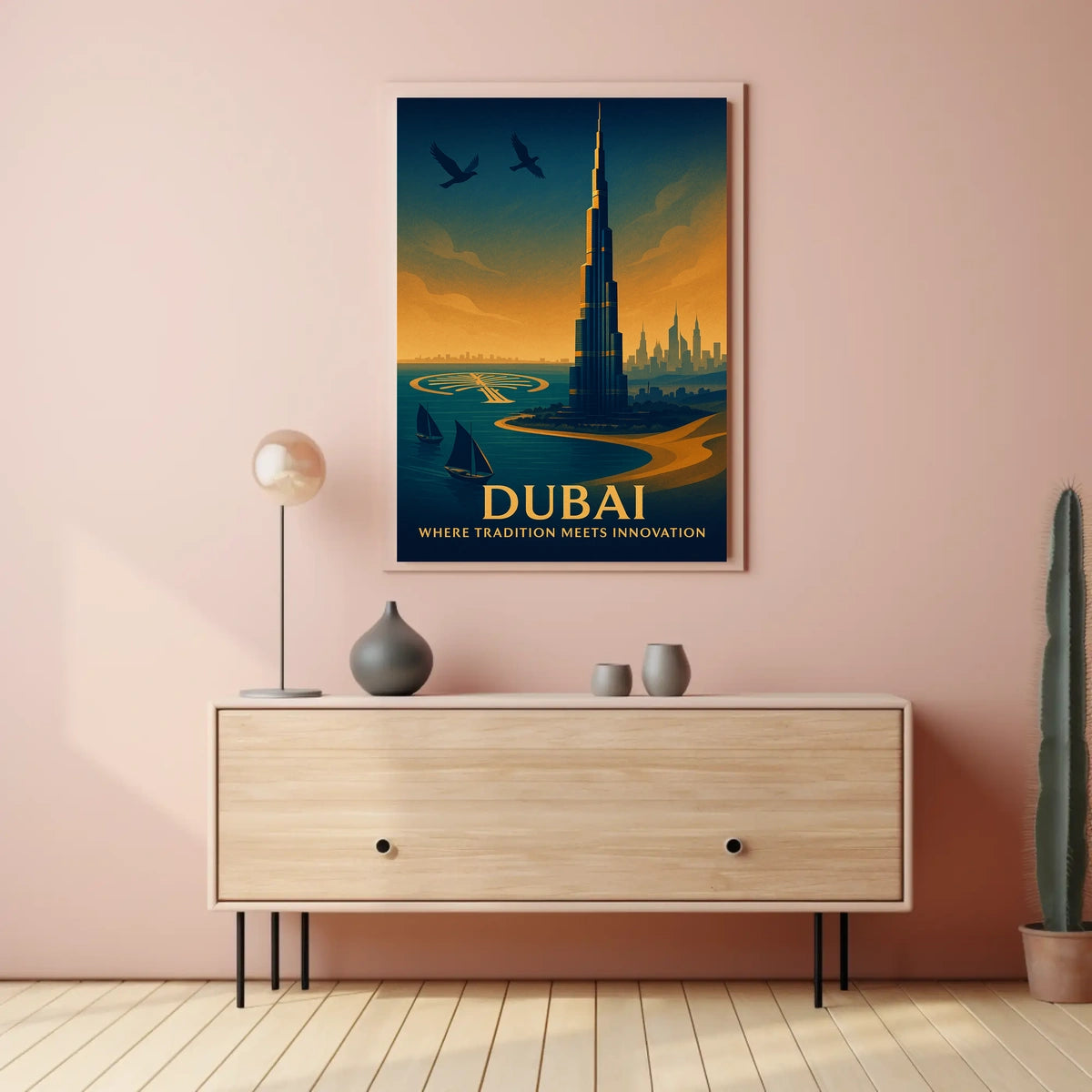 Dubai Where Tradition Meets Innovation Poster