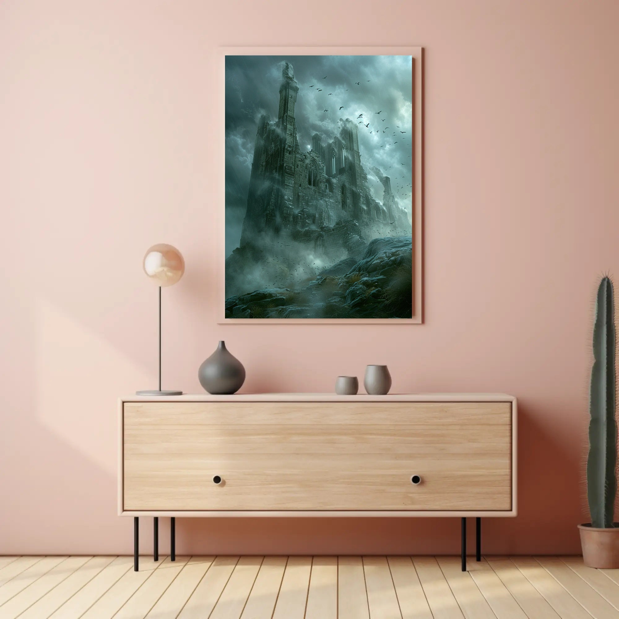 Haunting Gothic Castle Fantasy or Mythology Poster PosterGoat