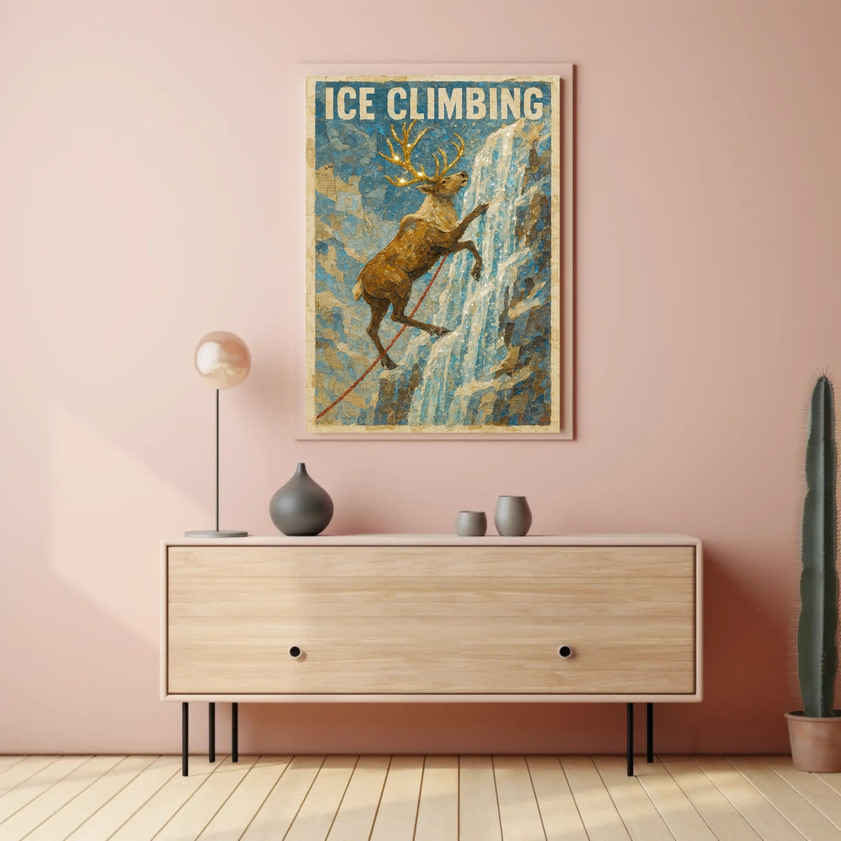 Ice Climbing Adventure Poster