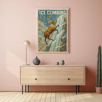 Ice Climbing Adventure Poster