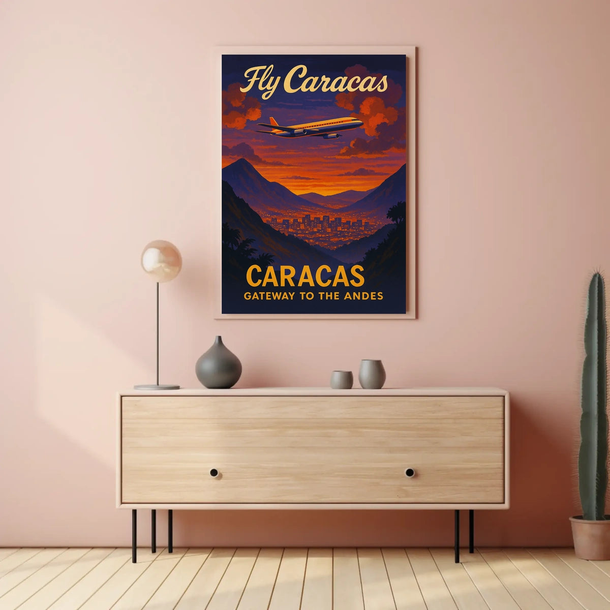 Fly Caracas Gateway to the Andes Poster