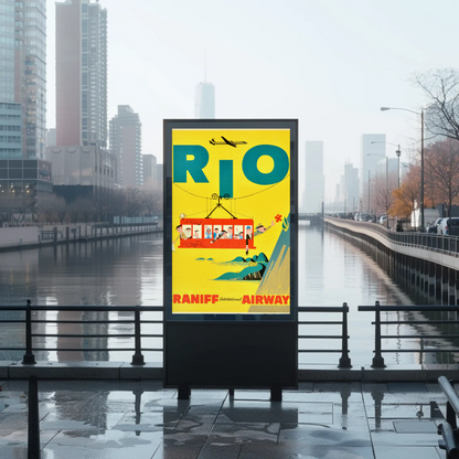 Rio Braniff International Airways Poster