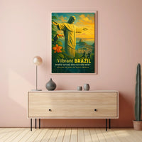 Brazilian Sunset Harmony: Travel Poster