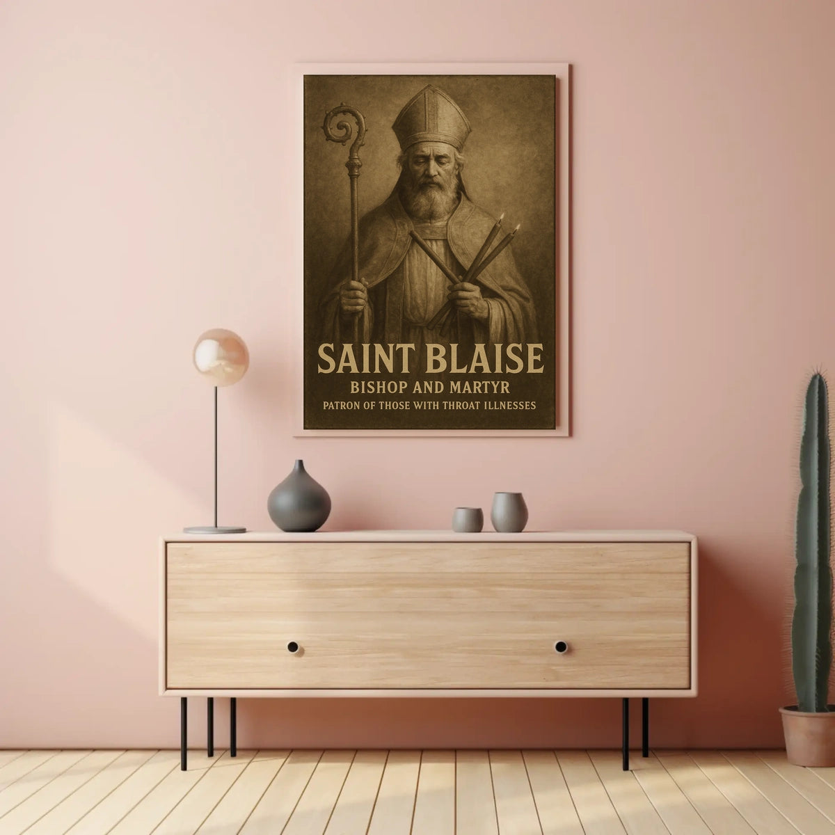 Saint Blaise Bishop And Martyr Poster