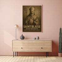 Saint Blaise Bishop And Martyr Poster