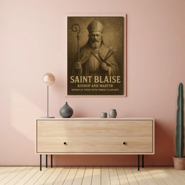 Saint Blaise Bishop And Martyr Poster