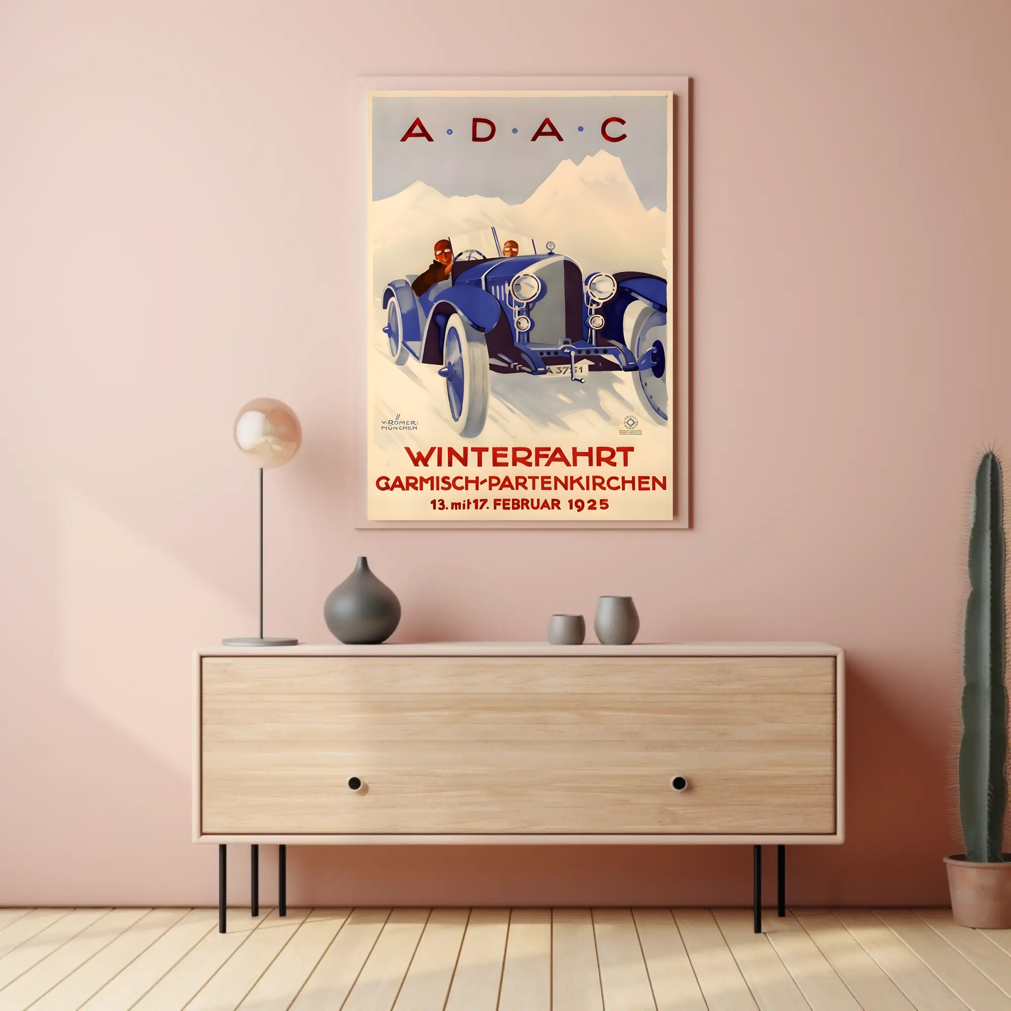 Winterfahrt 1925 Advertisement Poster