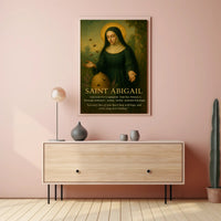 Saint Abigail Vintage Iconography Motivation Historical or Presidential Poster