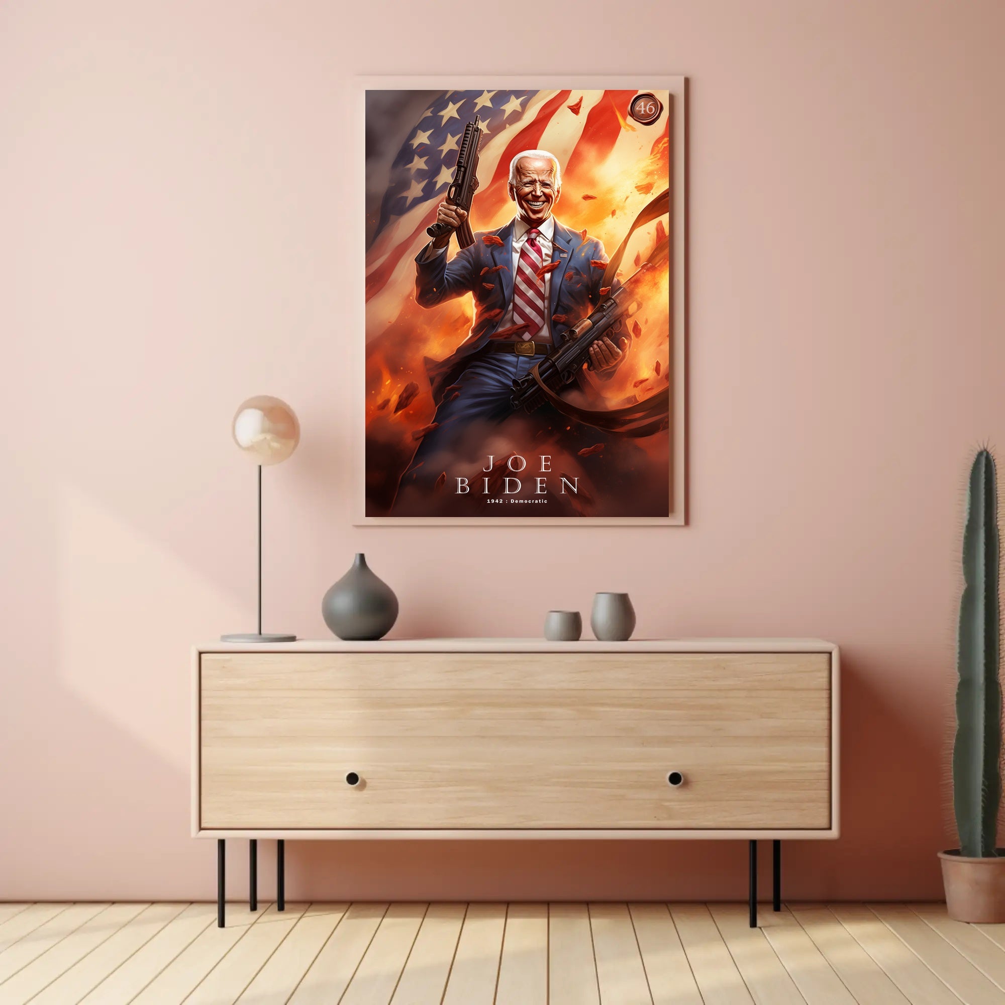 Joe Biden 46th President Funny Patriotic Poster