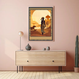 Sunset Silhouette Poster